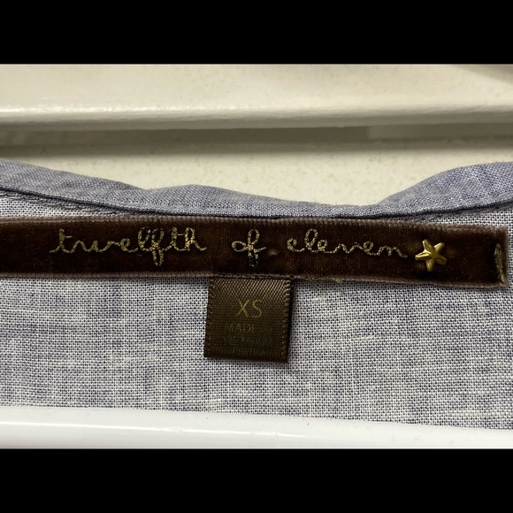💙twelfth of eleven • denim shirt • XS • EUC - Picture 6 of 8